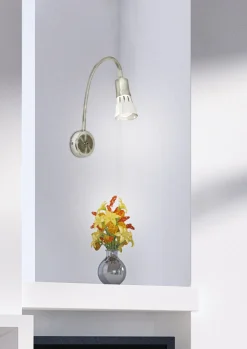 Kinkiet Arena wysięgnik 1*40W r50 E14  nikiel mat