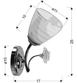 Kinkiet Ariam lampa 1x40W E27 biały