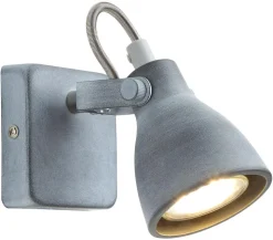 Kinkiet Ash 1x40W GU10 szary mat