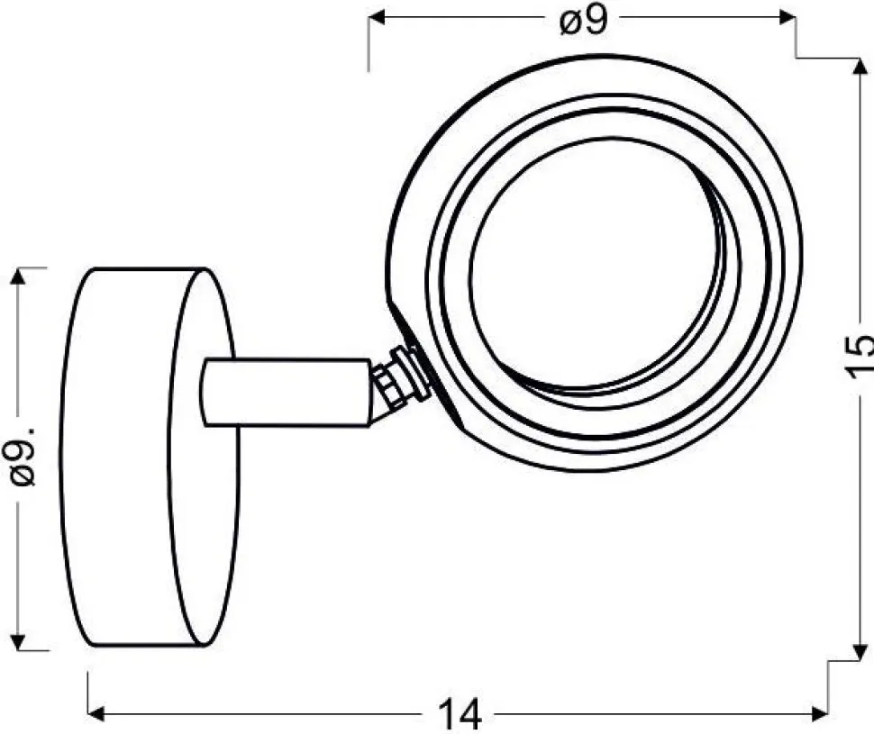 Kinkiet Aurelion 1x4W LED chrom 3000K