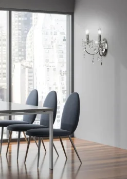 Kinkiet Aurora 2*40W E14 chrom