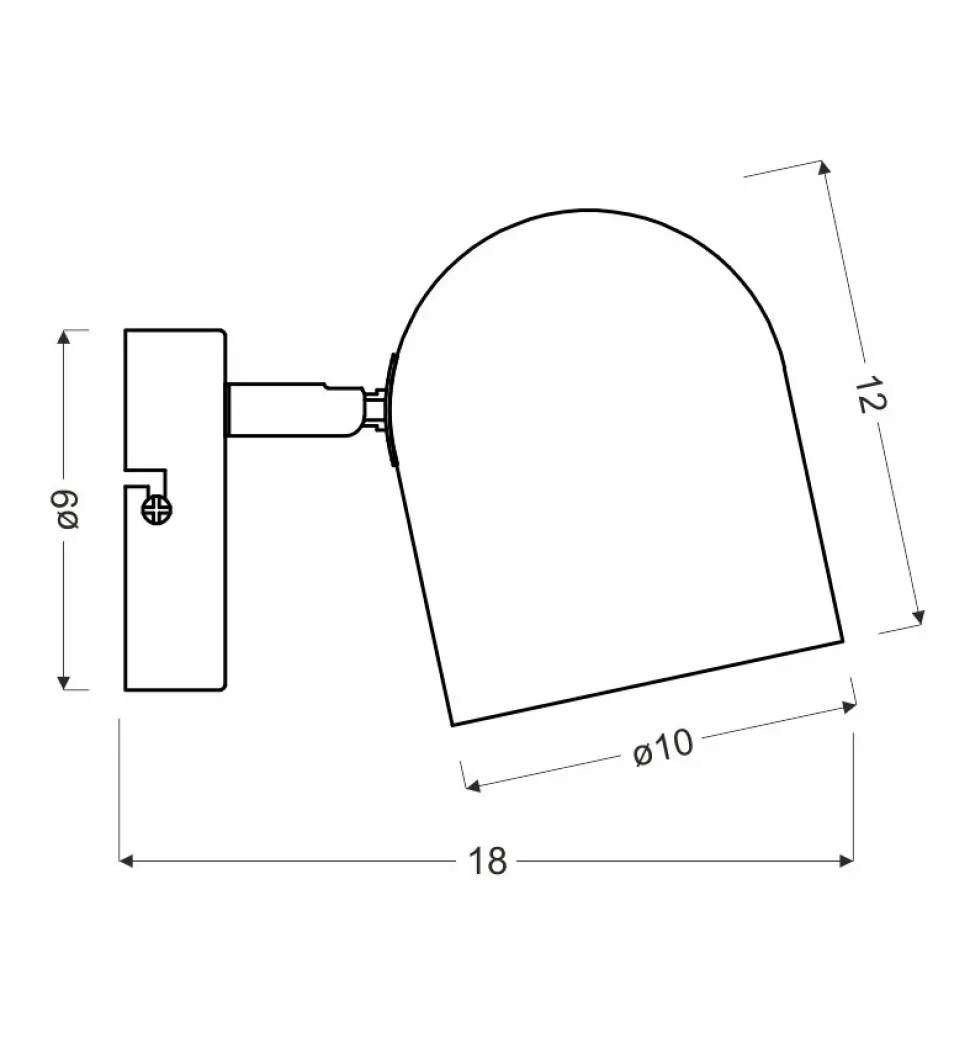 Kinkiet Azuro 1x40W E27 biały