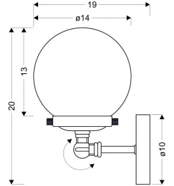Kinkiet Ballet 1x40W E27 patynowy