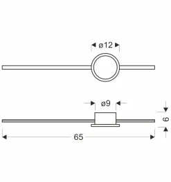 Kinkiet BATUTA 2 lampa patyna 12W LED  3000K klosz biały