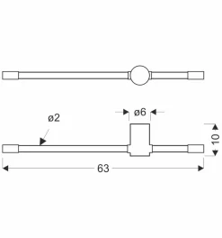 Kinkiet BATUTA 2 lampa patyna 14W LED  3000K klosz biały