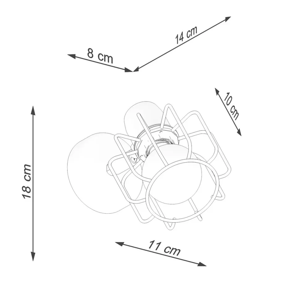 Kinkiet BELUCI 1 czarny