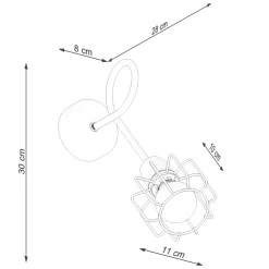 Kinkiet BELUCI 1S czarny