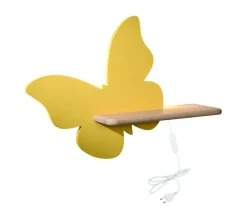 Kinkiet Butterfly lampa 5W LED 4000K iq kids z przew złoty