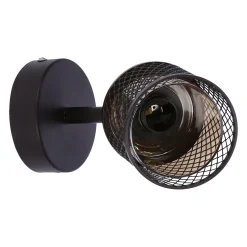 Kinkiet Canabera lampa kawowe złoto  1x40W E14 klosz bursztynowy
