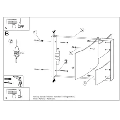 Kinkiet CELIA biały