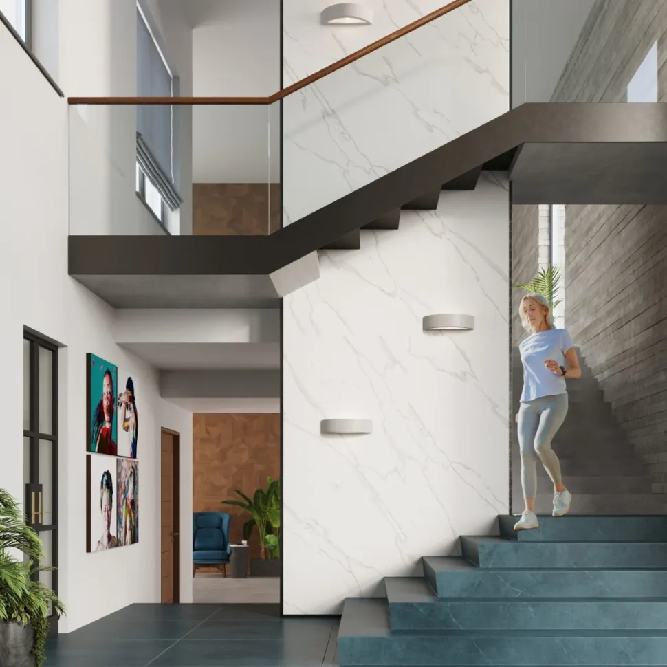 Kinkiet ceramiczny ATENA szary