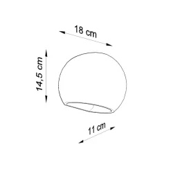 Kinkiet ceramiczny GLOBE