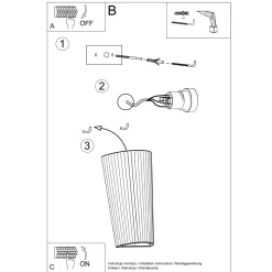 Kinkiet ceramiczny LANA