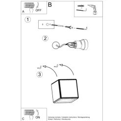 Kinkiet ceramiczny NESTA