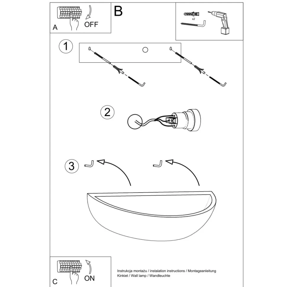 Kinkiet ceramiczny OSKAR
