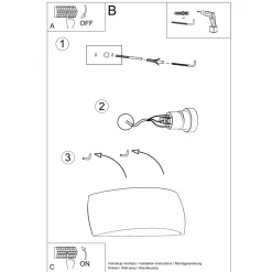 Kinkiet ceramiczny PONTIUS