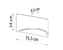 Kinkiet ceramiczny VIXEN