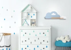 Kinkiet Cloud lampa 5W LED 4000K iq kids  niebieski+biały