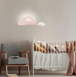 Kinkiet Cloud lampa 5W LED 4000K iq kids  różowy+biały