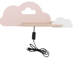 Kinkiet Cloud lampa 5W LED 4000K iq kids  z przew różowy+biały