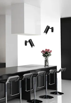 Kinkiet Colly lampa czarny 1x15W GU10  klosz czarny