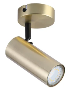 Kinkiet Colly lampa mosiądz 1x15W GU10  klosz mosiądz