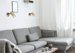 Kinkiet Colly lampa mosiądz 1x15W GU10  klosz mosiądz