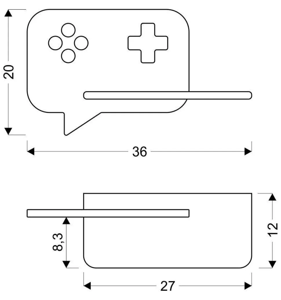Kinkiet Console lampa 5W LED 4000K iq kids czarny