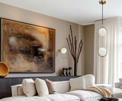 Kinkiet Cordel lampa złoty szczotkowany  1x28W G9 klosz biały