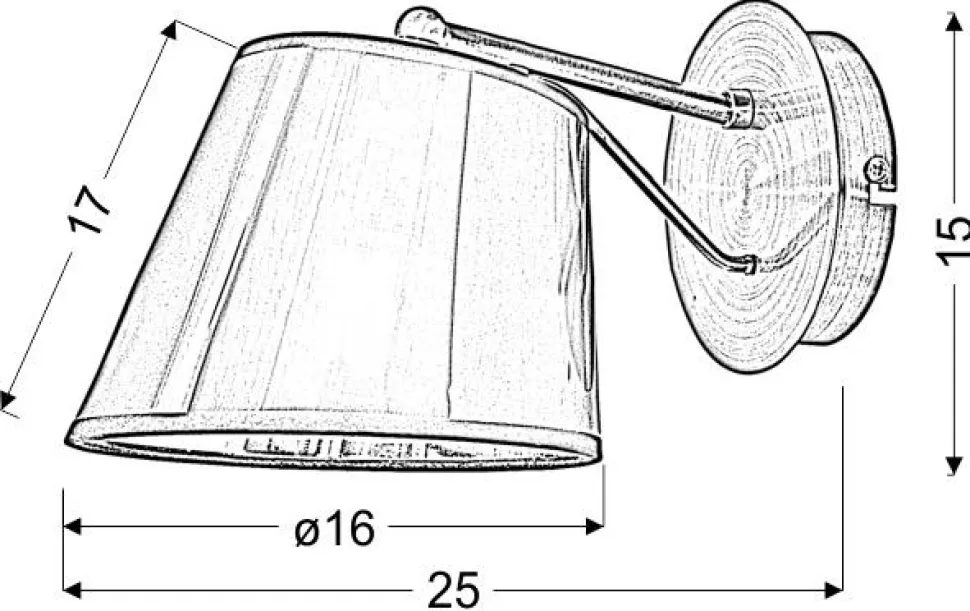 Kinkiet Cortez 1x40W E14 chrom
