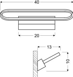Kinkiet Cover 15W LED 4000K biały