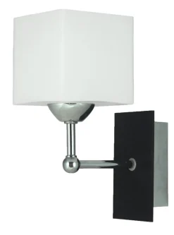 Kinkiet Cubetto 1x60 E27 drewno+chrom