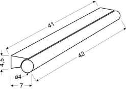 Kinkiet Daphne 7W LED 4000K chrom/biały