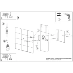 Kinkiet DURLIN biały