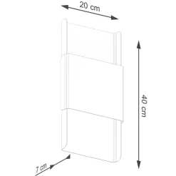 Kinkiet DURLIN złoty/biały