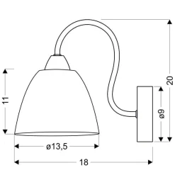 Kinkiet Elf 1x40W E14 chrom