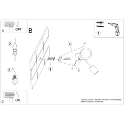 Kinkiet EMBER biały