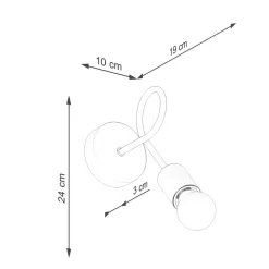 Kinkiet EMBER biały