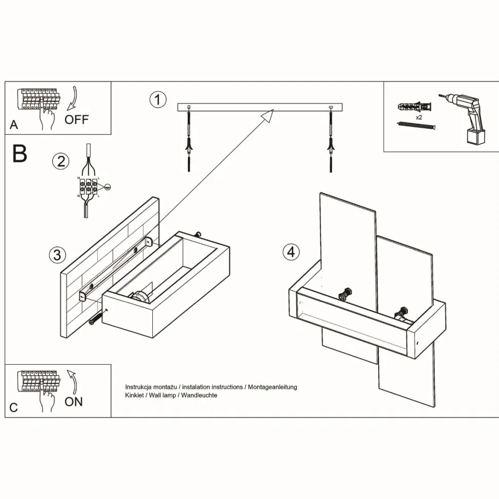Kinkiet FENIKS 1 biały