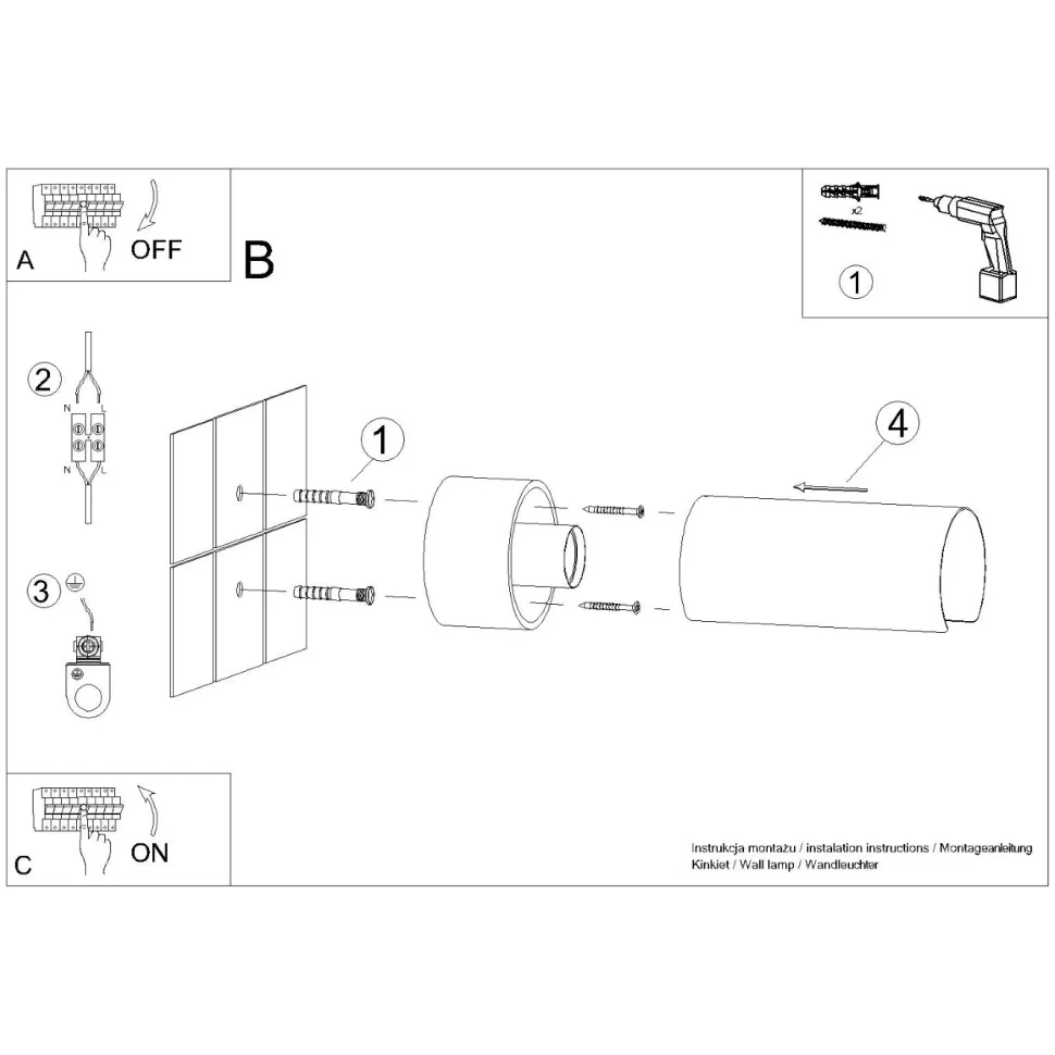 Kinkiet FLASH biały