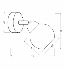 Kinkiet Fort 1x10W E14 chrom