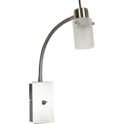 Kinkiet Frozen na wysięgniu 1x40W G9 nikiel mat