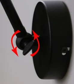 Kinkiet Fundo lampa czarny+złoty 1x40W  E27 klosz czarny