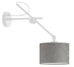 Kinkiet HAMILTON VELUR biały, szary