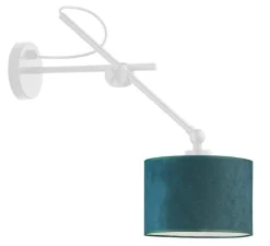 Kinkiet HAMILTON VELUR biały, zieleń but