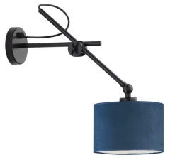 Kinkiet HAMILTON VELUR czarny, morski