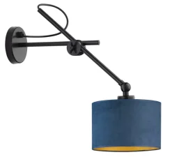 Kinkiet HAMILTON VELUR GOLD czarny morsk