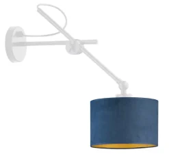 Kinkiet HAMILTON VELUR GOLD biały, morsk