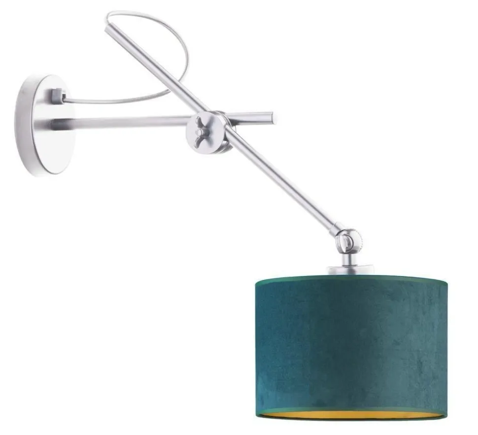 Kinkiet HAMILTON VELUR GOLD srebrny ziel