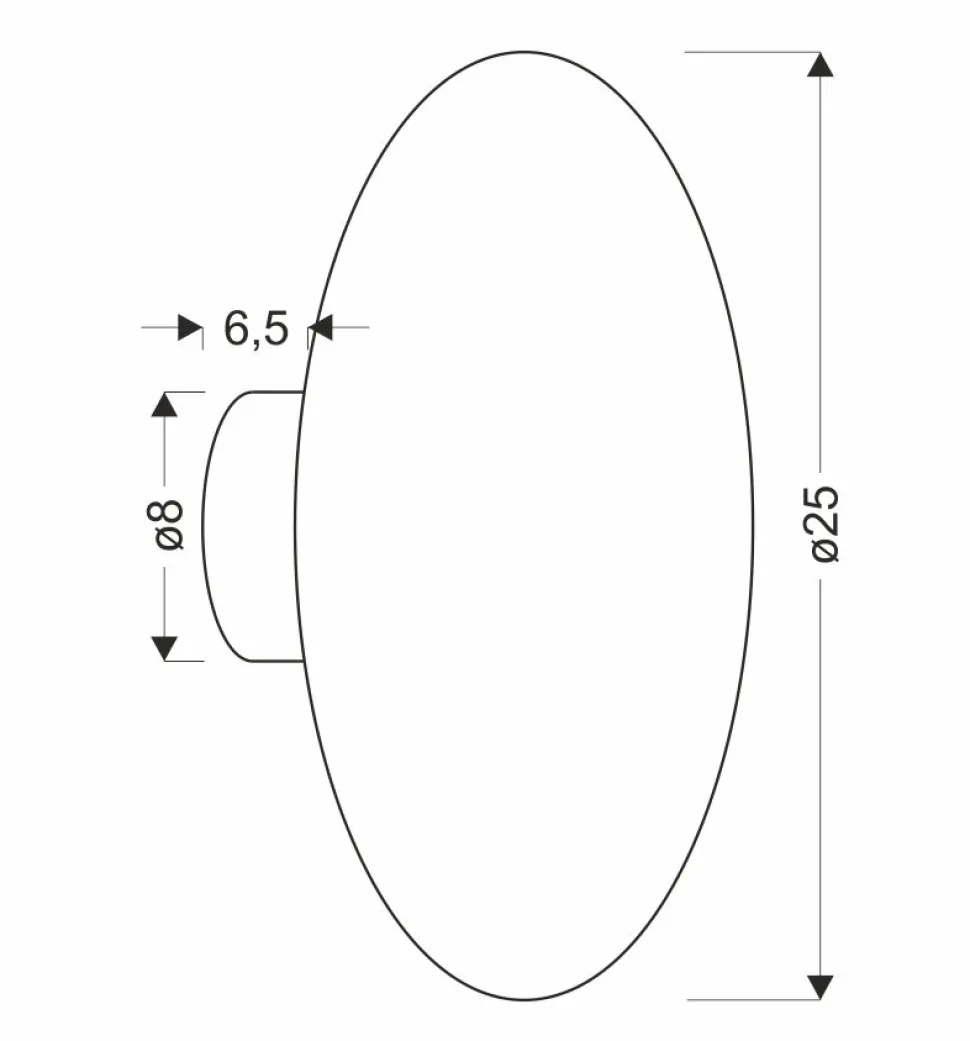 Kinkiet Holar 250 mm Szary